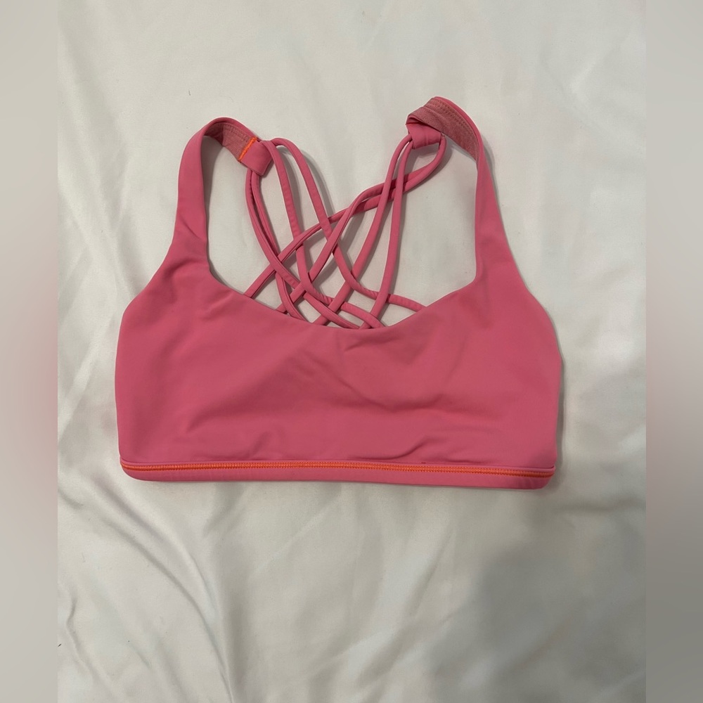 Coral Lululemon sports bra. Size 6.